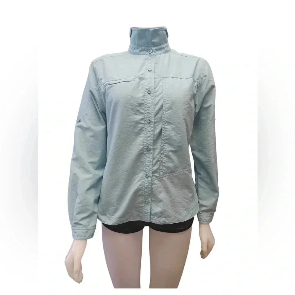 L.L.  Bean Misses Outdoors Long Sleeve Blue Top/Jacket Size M